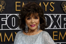 Dame Joan Collins attends the 75th Primetime Emmy Awards at Peacock Theater on January 15, 2024 in Los Angeles, California.
