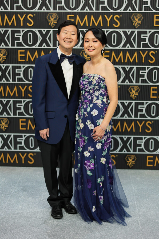 Ken Jeong and Tran Jeong attend the 75th Primetime Emmy Awards at Peacock Theater on January 15, 2024 in Los Angeles, California.