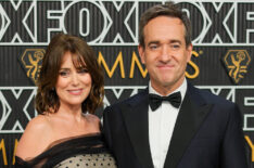 Keeley Hawes and Matthew Macfadyen attend the 75th Primetime Emmy Awards at Peacock Theater on January 15, 2024 in Los Angeles, California.