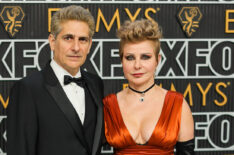 Michael Imperioli and Victoria Imperioli attend the 75th Primetime Emmy Awards at Peacock Theater on January 15, 2024 in Los Angeles, California.