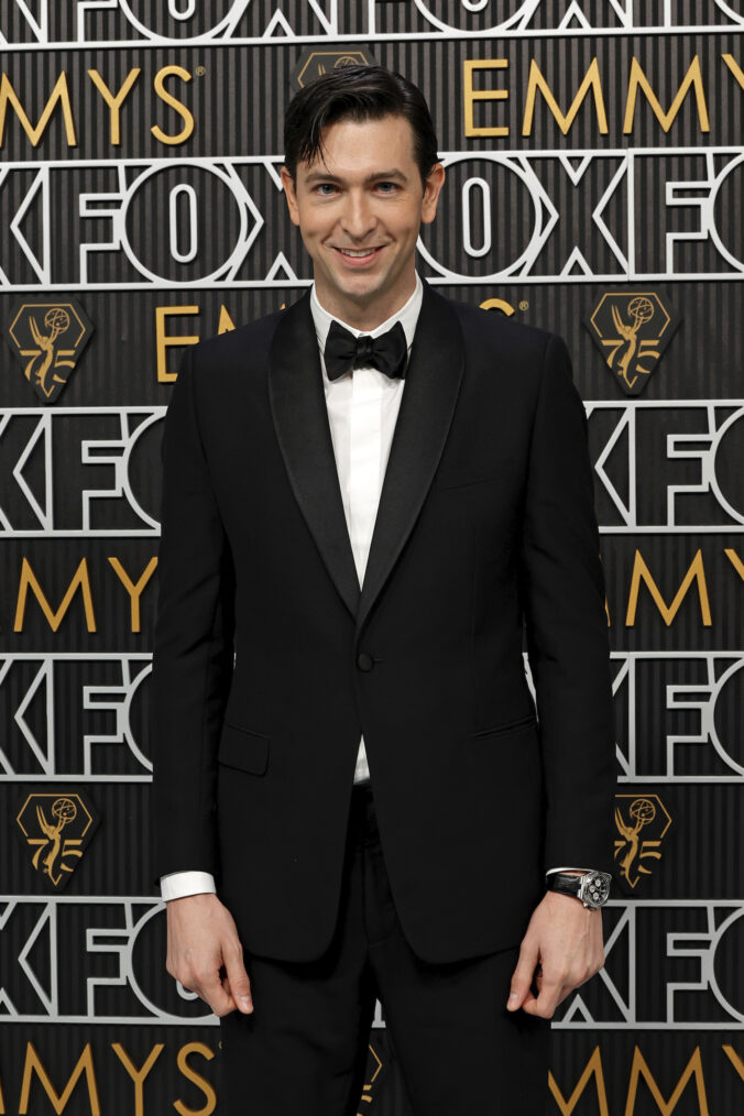 Nicholas Braun attends the 75th Primetime Emmy Awards at Peacock Theater on January 15, 2024 in Los Angeles, California.