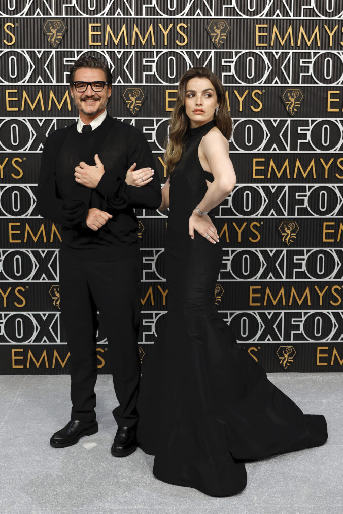 Pedro Pascal and Lux Pascal attend the 75th Primetime Emmy Awards at Peacock Theater on January 15, 2024 in Los Angeles, California.