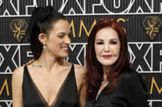 Riley Keough and Priscilla Presley attends the 75th Primetime Emmy Awards at Peacock Theater on January 15, 2024 in Los Angeles, California.