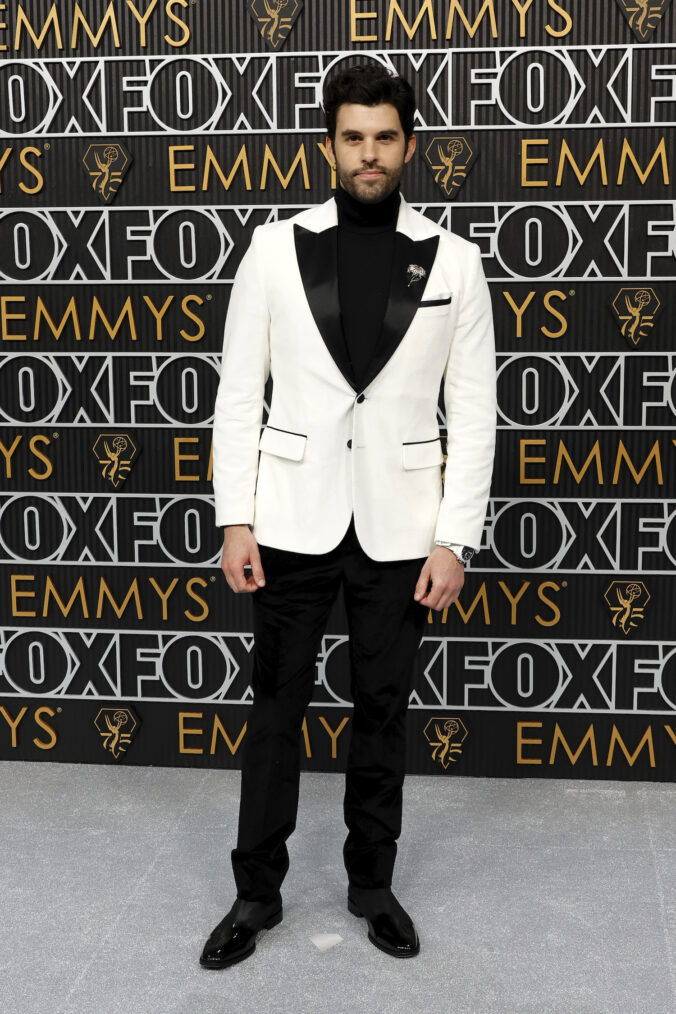 Steven Krueger attends the 75th Primetime Emmy Awards at Peacock Theater on January 15, 2024 in Los Angeles, California.