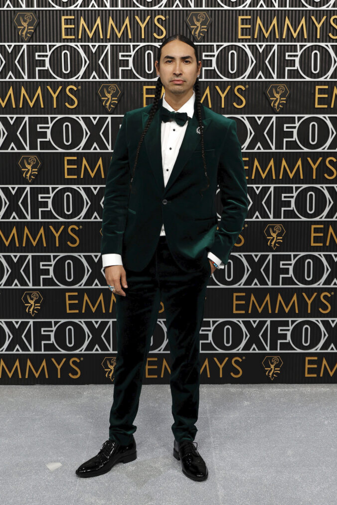 Tatanka Means attends the 75th Primetime Emmy Awards at Peacock Theater on January 15, 2024 in Los Angeles, California.