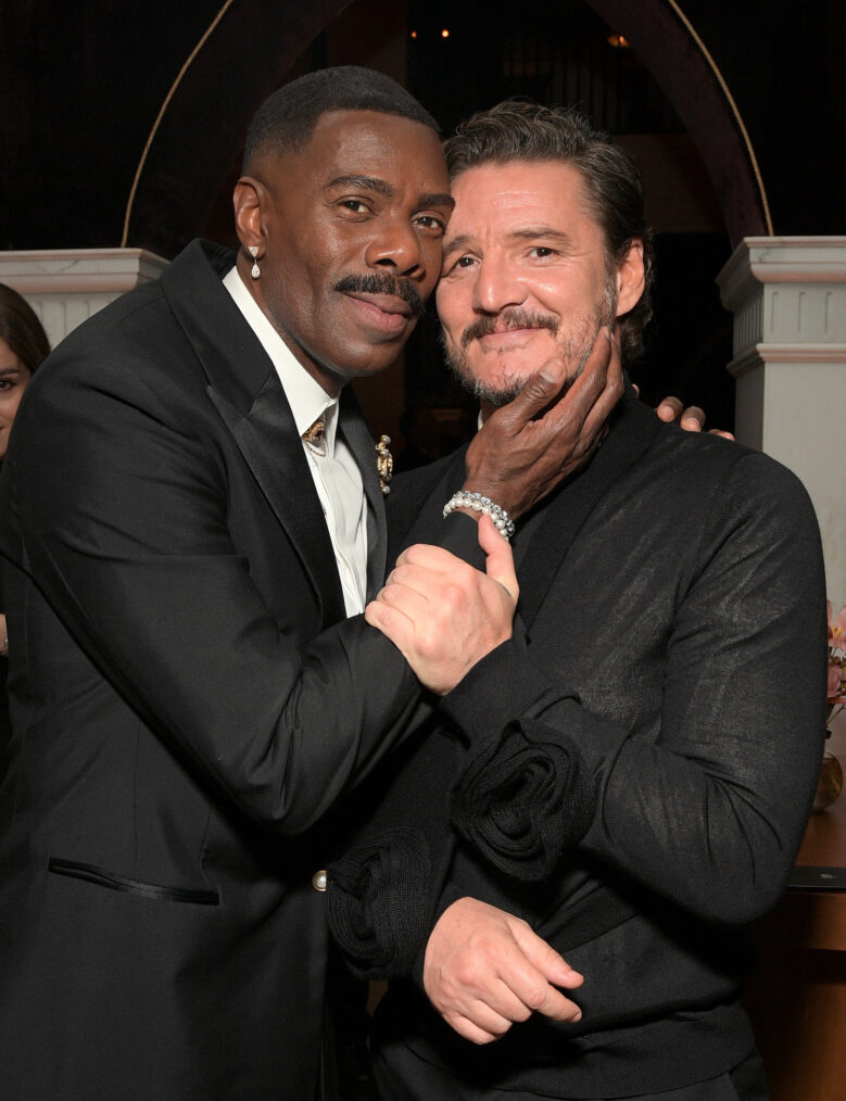 Colman Domingo and Pedro Pascal attend the 2024 Netflix Primetime Emmys after party on January 15, 2024 in Los Angeles, California.