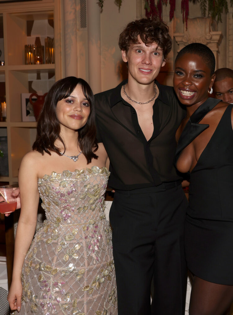 Jenna Ortega, Hunter Doohan, and Joy Sunday at the 2024 Netflix Primetime Emmys After Party