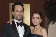 Matthew Rhys and Keri Russell attend the 2024 Netflix Primetime Emmys after party on January 15, 2024 in Los Angeles, California.