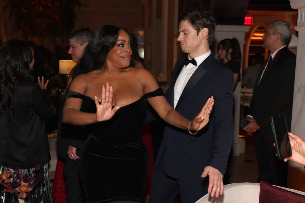 Niecy Nash and Evan Peters attend the 2024 Netflix Primetime Emmys after party on January 15, 2024 in Los Angeles, California.