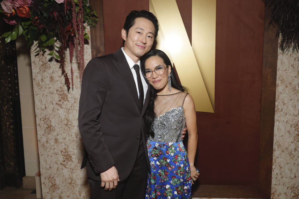 Steven Yeun and Ali Wong attend the 2024 Netflix Primetime Emmys after party on January 15, 2024 in Los Angeles, California.
