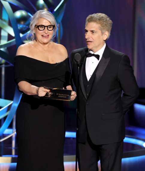 Lorraine Bracco and Michael Imperioli at the Emmys