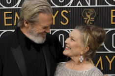 Jeff Bridges and Susan Geston attend the 75th Primetime Emmy Awards at Peacock Theater on January 15, 2024 in Los Angeles, California.