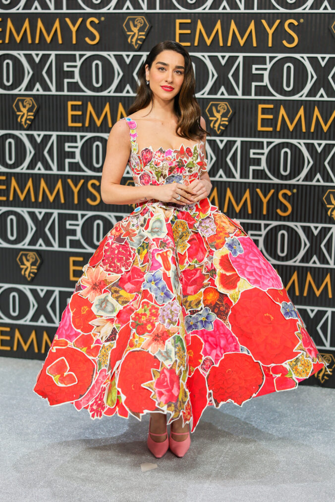 Simona Tabasco attends the 75th Primetime Emmy Awards at Peacock Theater on January 15, 2024 in Los Angeles, California.