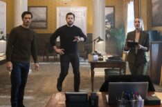 Greg Hovanessian as Damien Powell, Luke Kleintank as Special Agent Scott Forrester, and Christina Wolfe as Special Agent Amanda Tate — 'FBI: International' Season 3 Premiere