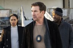 Roxy Sternberg as Special Agent Sheryll Barnes, Dylan McDermott as Supervisory Special Agent Remy Scott, and Edwin Hodge as Special Agent Ray Cannon — 'FBI: Most Wanted' Season 5 Premiere