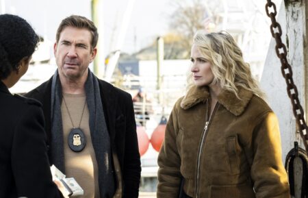 Dylan McDermott as Supervisory Special Agent Remy Scott and Shantel VanSanten as Nina Chase in 'FBI: Most Wanted' Season 5 Premiere