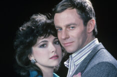 Emma Samms and Tristan Rogers in 'General Hospital' in 1985