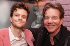 Father-son duo Jack and Dennis Quaid at the 2024 Golden Globes