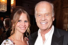 Kayte Walsh and Kelsey Grammer at the 2024 Golden Globes