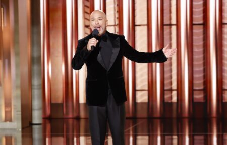 Jo Koy giving the opening monologue at the 2024 Golden Globes