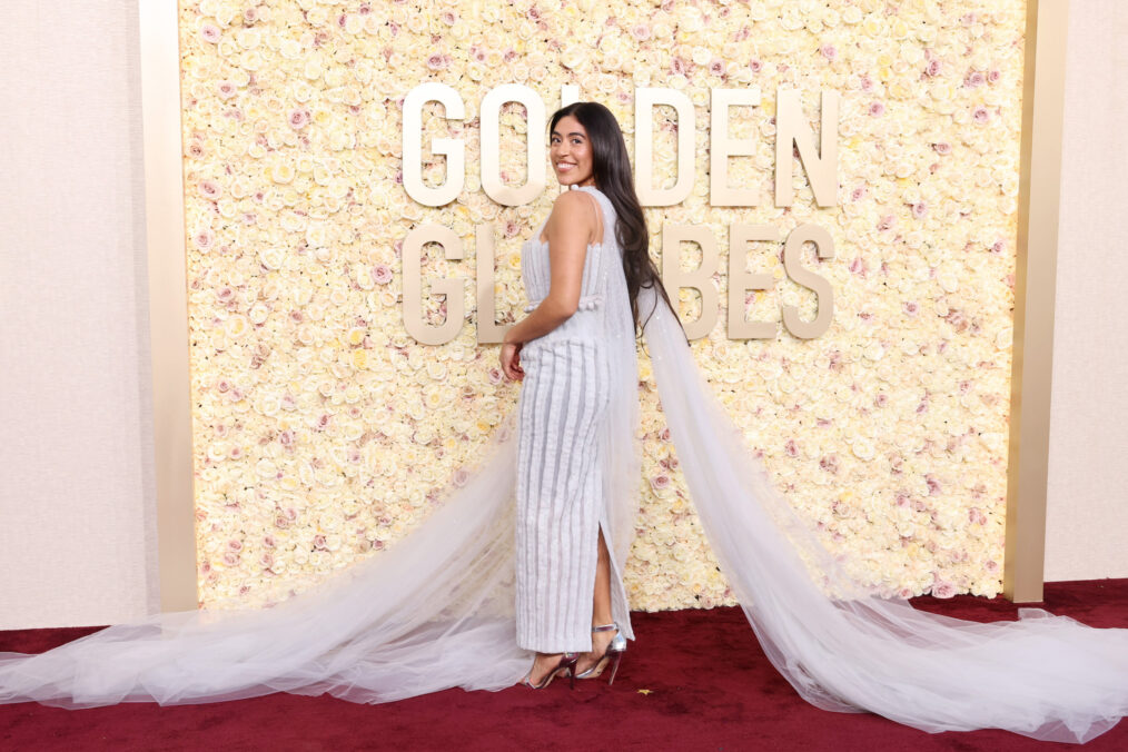 Aminah Nieves attends the 81st Annual Golden Globe Awards