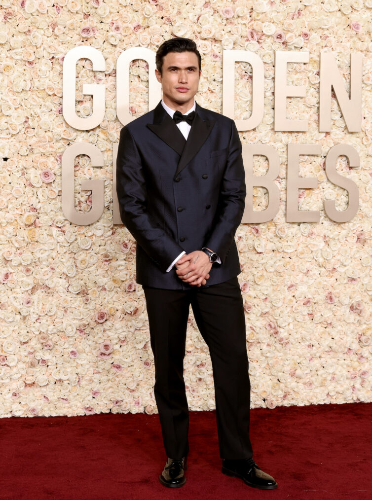 Charles Melton attends the 81st Annual Golden Globe Awards