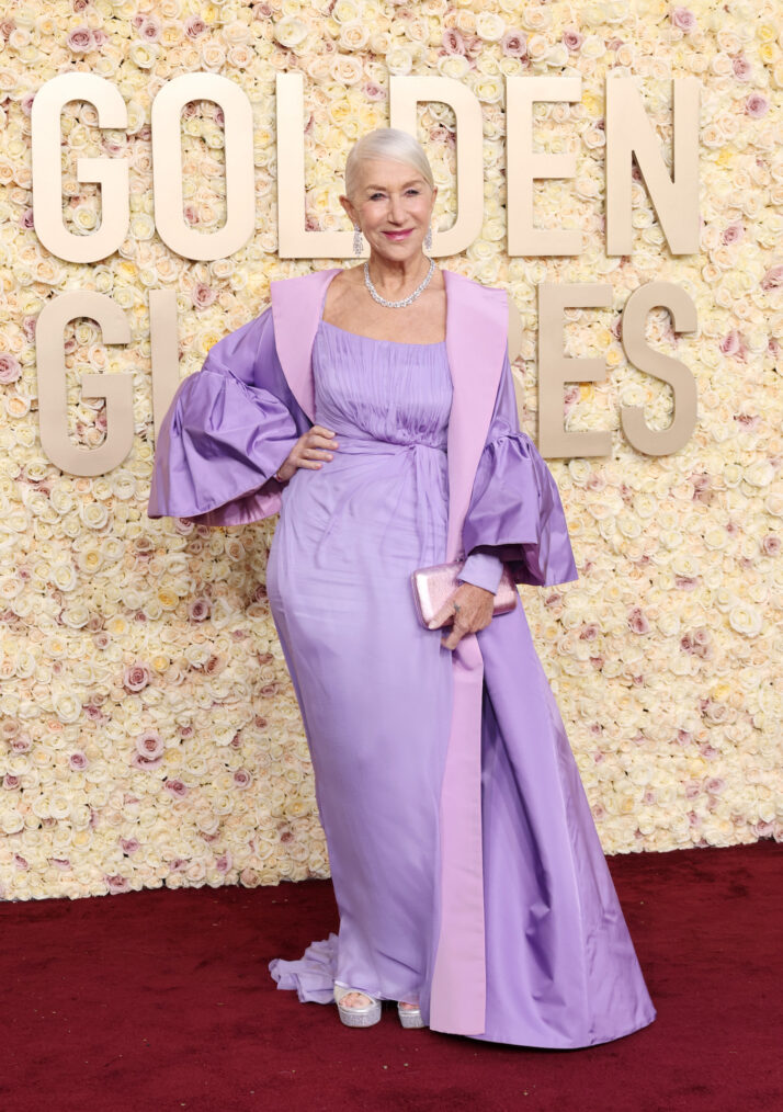 Helen Mirren attends the 81st Annual Golden Globe Awards