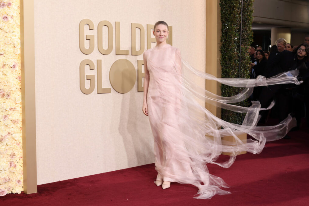 Hunter Schafer attends the 81st Annual Golden Globe Awards