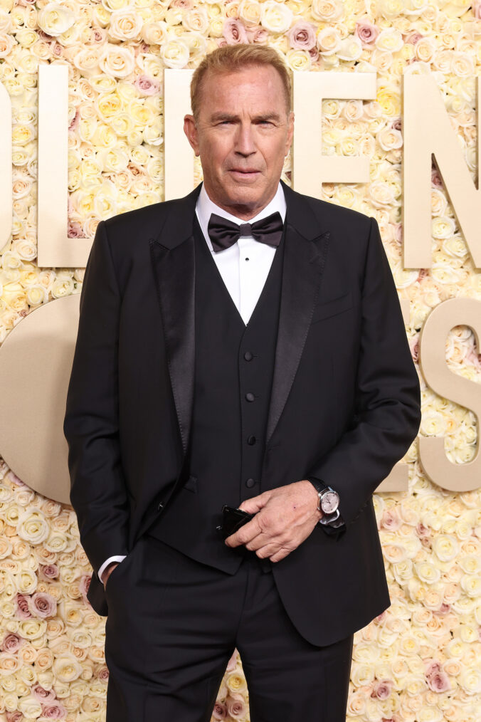 Kevin Costner attends the 81st Annual Golden Globe Awards