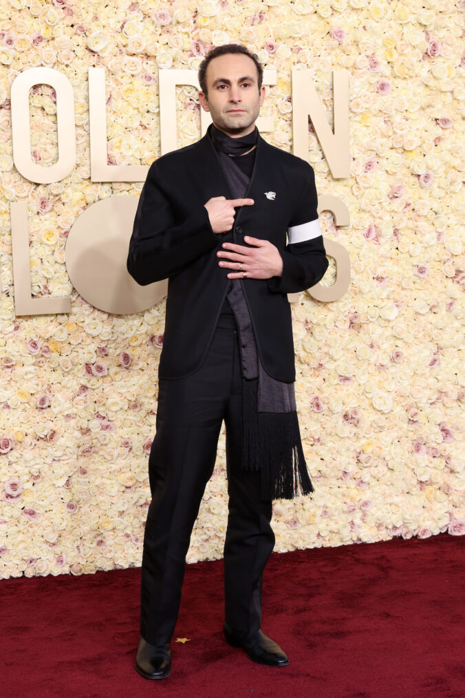 Khalid Abdalla attends the 81st Annual Golden Globe Awards