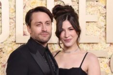 Kieran Culkin and Jazz Charton attend the 81st Annual Golden Globe Awards