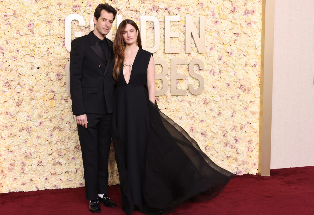 Mark Ronson and Grace Gummer attend the 81st Annual Golden Globe Awards