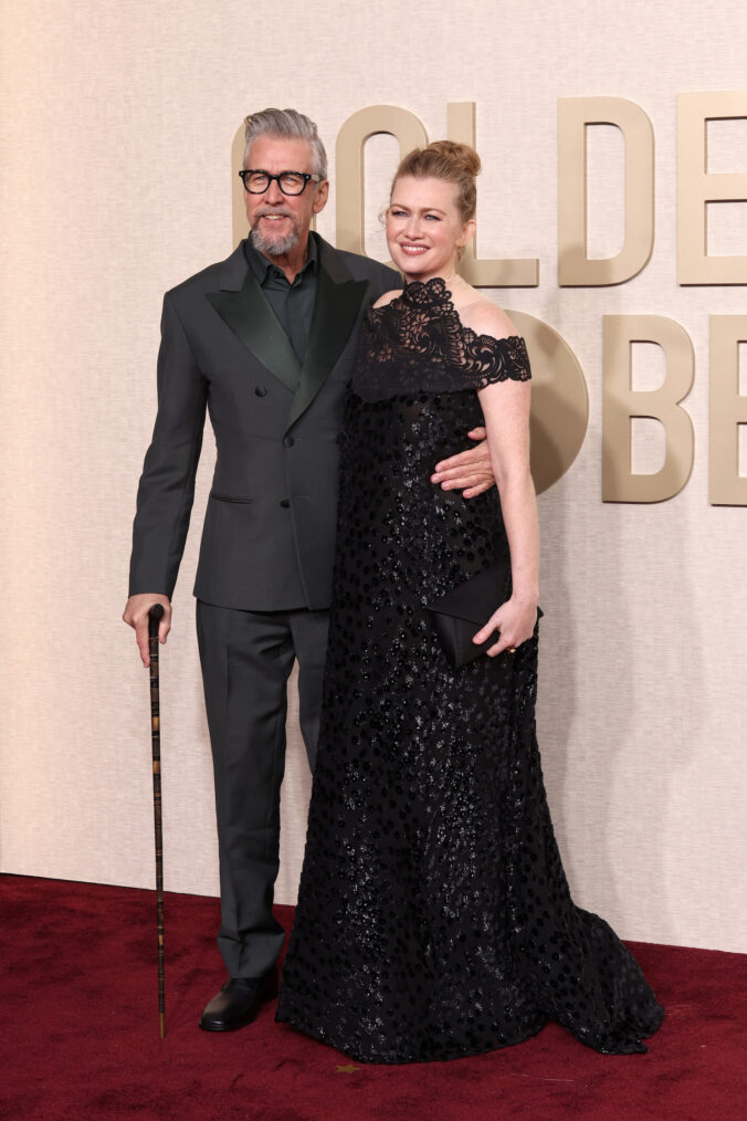 Alan Ruck and Mireille Enos attend the 81st Annual Golden Globe Awards