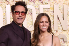 Robert Downey Jr. and Susan Downey attend the 81st Annual Golden Globe Awards
