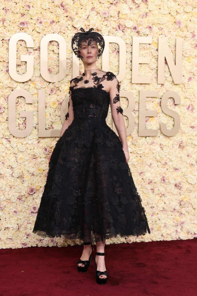 Rosamund Pike attends the 81st Annual Golden Globe Awards