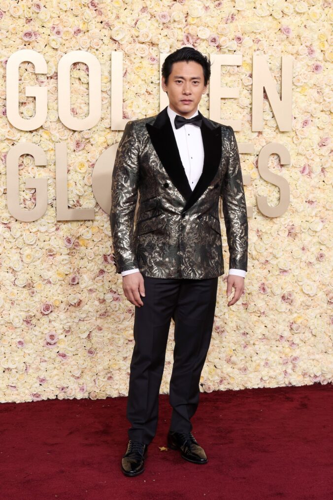 Teo Yoo attends the 81st Annual Golden Globe Awards