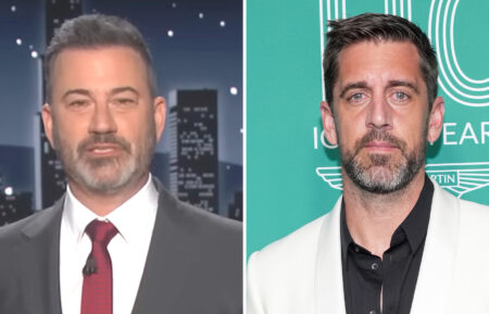 Jimmy Kimmel and Aaron Rodgers