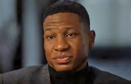 Jonathan Majors 'Good Morning America' interview on January 8, 2024