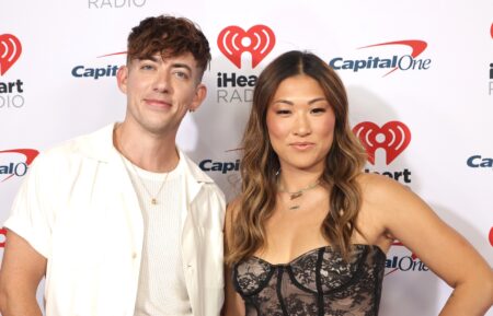 Kevin McHale and Jenna Ushkowitz at iHeart Radio Music Festival