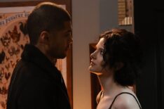 Rick Gonzalez as Det. Bobby Reyes and Ainsley Seiger as Det. Jet Slootmaekers in the 'Law & Order: Organized Crime' Season 4 Premiere