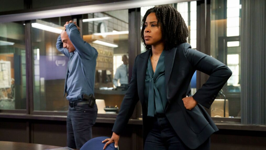 Christopher Meloni as Detective Elliot Stabler, Danielle Moné Truitt as Sergeant Ayanna Bell in 'Law & Order: Organized Crime' Season 3 Episode 22