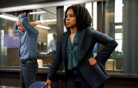 Christopher Meloni as Detective Elliot Stabler, Danielle Moné Truitt as Sergeant Ayanna Bell in 'Law & Order: Organized Crime' Season 3 Episode 22