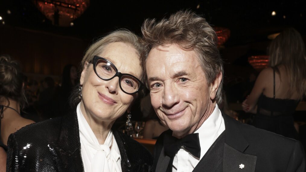 Meryl Streep and Martin Short at Golden Globes