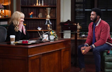 Melissa Rauch as Abby Stone and Nyambi Nyambi as Wyatt - Season 2