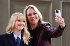 Melissa Rauch as Abby Stone, Jessica St. Clair as Heather in 'Night Court' Season 2 Episode 5