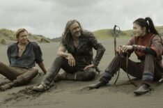 Rhys Darby, Taika Waititi, and Ruibo Qian in 'Our Flag Means Death' Season 2