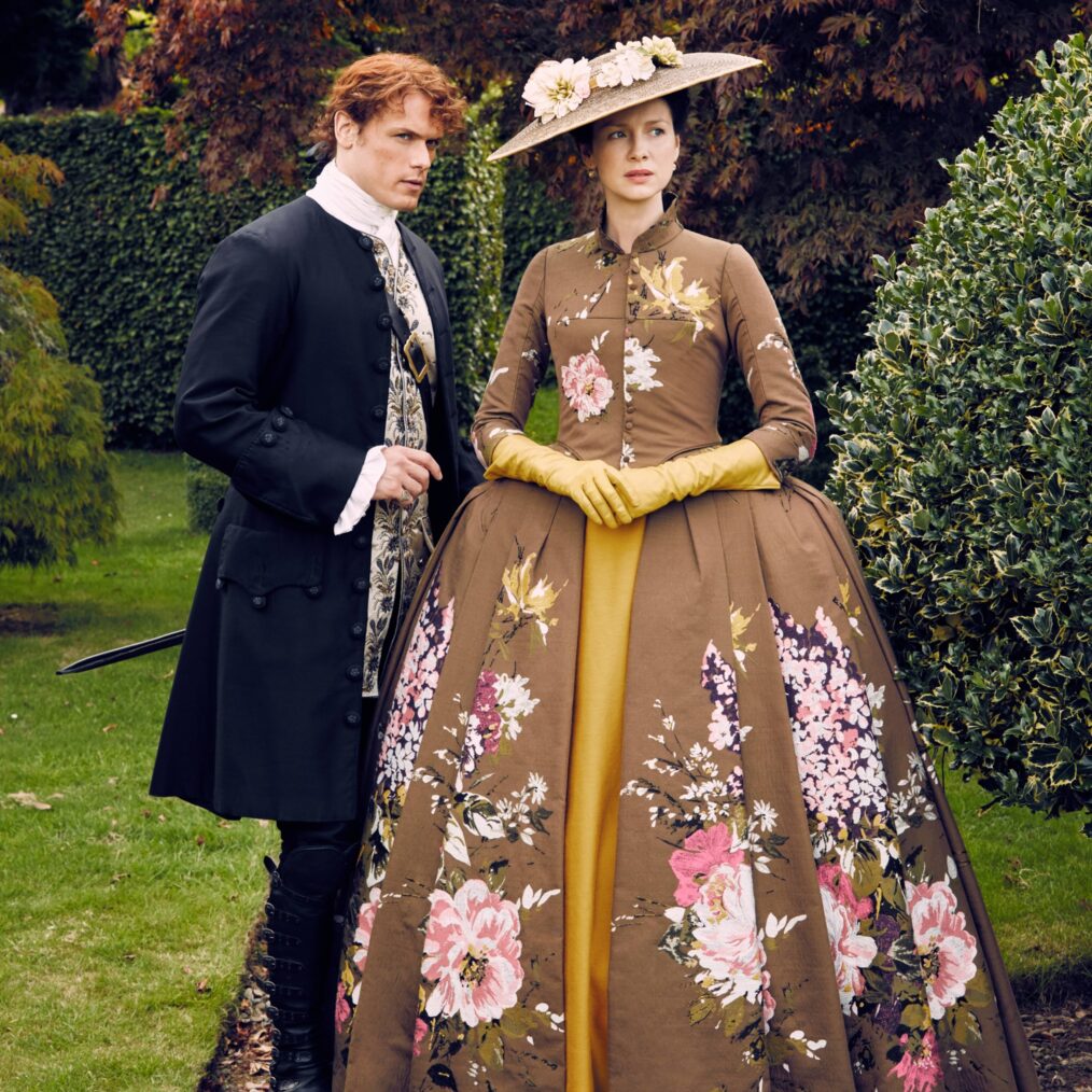 Sam Heughan and Caitriona Balfe in 'Outlander' Season 2