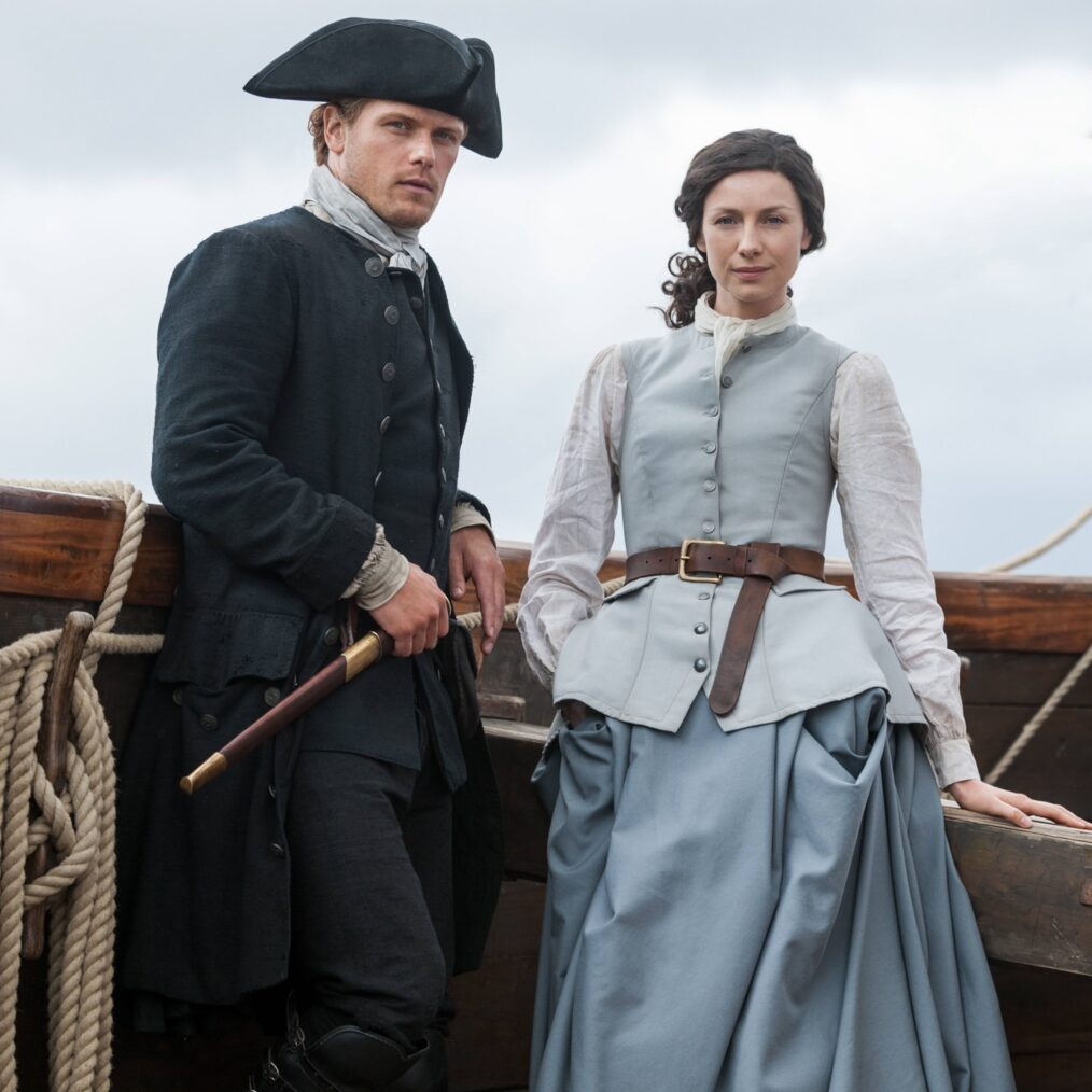 Sam Heughan and Caitriona Balfe in 'Outlander' Season 3