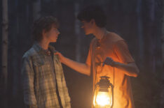 Charlie Bushnell as Luke, Walker Scobell as Percy in the 'Percy Jackson and the Olympians' Season 1 finale