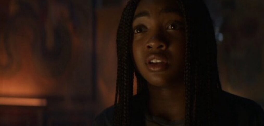 Leah Sava Jeffries as Annabeth in 'Percy Jackson and the Olympians' Season 1 Episode 5 Tunnel of Love scene